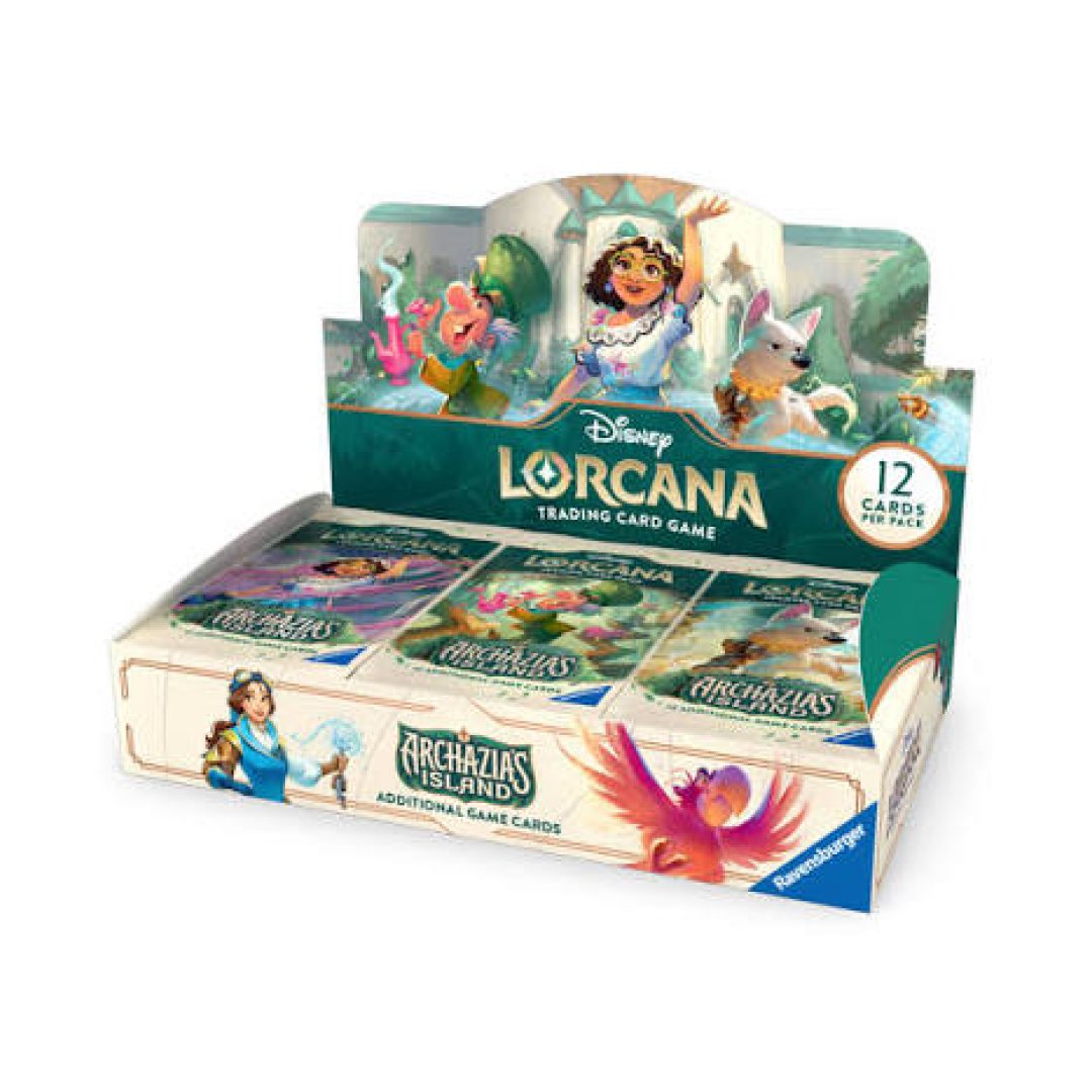 Disney Lorcana SET-07 Archazia's Island booster display