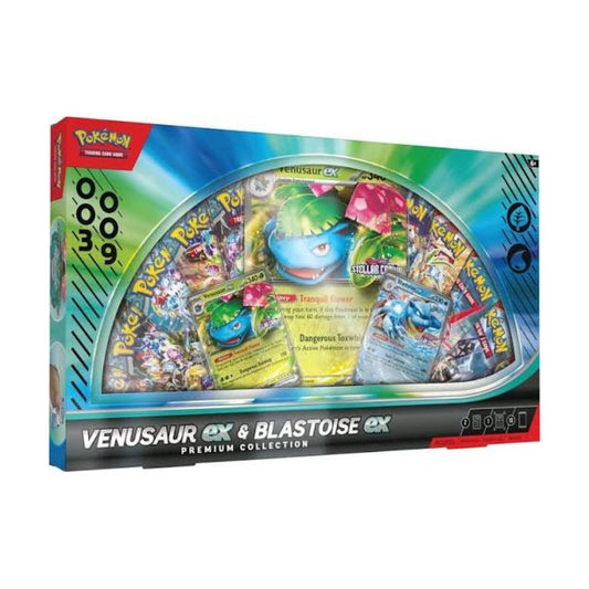 Venusaur ex and Blastoise ex Premium Collection box